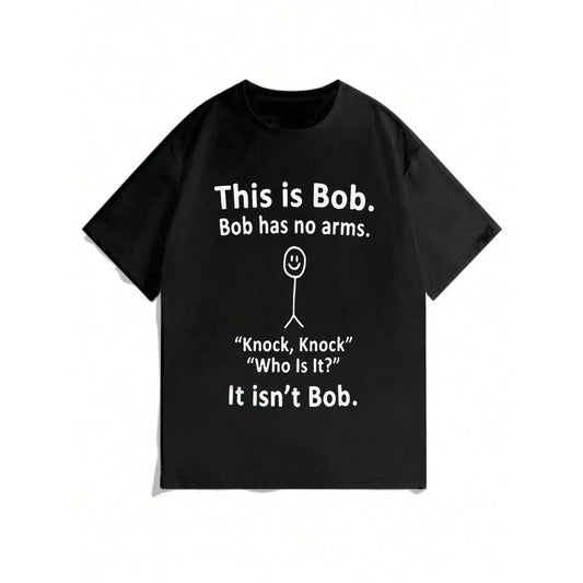Teen Boy Slogan Print T-Shirt, Unisex Loose Fit Short Sleeve Graphic Tee, Round Neck Casual Novelty Apparel for Men and Women, Minimalist Streetwear Fashion Top, Oversized Aesthetic Slogan Shirt