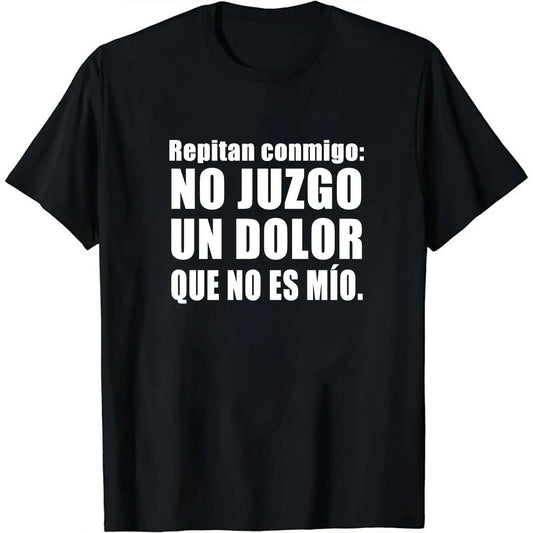 Mexican Themed T-Shirt Designs for Men and Women Featuring Inspirational Slogan Repitan Conmigo No Juzgo Un Dolor Que No Es Mio Rest in Peace Noelia Tee