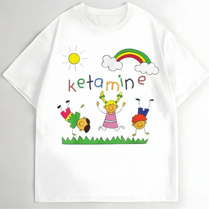 Ketamine Meme Dancing  Dank Humor T-Shirt Funny Tee Casual Graphic Shirt Oversized