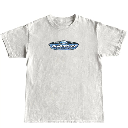 Winter outfits Vintage 90s Quiksilver Skateboarding & Surfing Unisex Crew Neck Tees    Casual Short-Sleeve Top good Quick-Dry Moisture-Wicking Double-Sided Football Anime Graphic Print