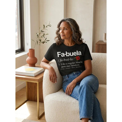 Cotton Unisex Fabuela Definiton T-Shirt Funny Fabuela Tee Shirt Casual Graphic Printed Tee