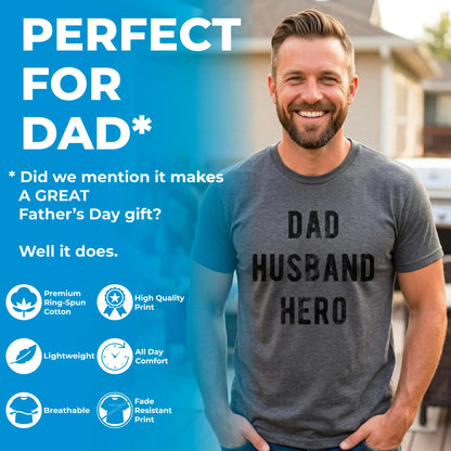 Mens Proud Father Of A Few Dumbass Kids T Shirt Funny Parenting Fathers Day Tee Mens Funny T Shirts Cool Vintage Fashion T-Shirt Gift Classic Menswear Dad Joke Apparel for Men Novelty Tees for Guys Dark Grey
